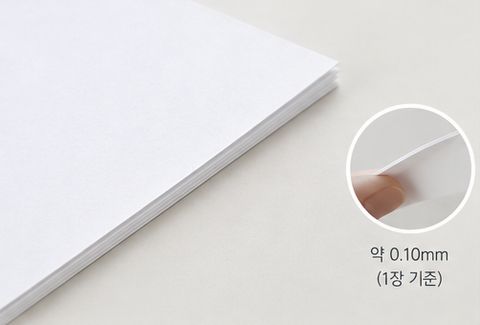 80g 종이 두께 약 0.10mm
